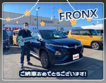 フロンクスご納車です！おめでとうございます(*‘∀‘)